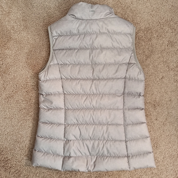 Eddie Bauer EB650 Down Puffer Vest | sz small, light gray - Picture 2 of 6